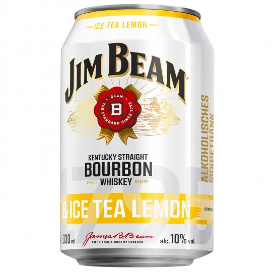 Beam Bourbon Whiskey & Ice Tea Lemon 0,33L 1 Beam Bourbon Whiskey & Ice Tea Lemon 0,33L