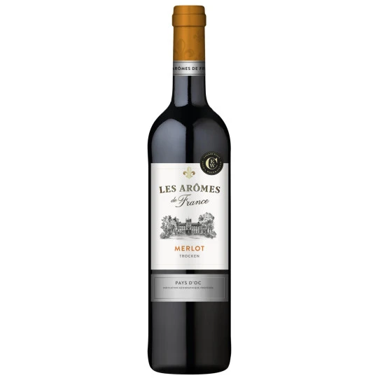 Arômes De France Merlot Rotwein Trocken 0,75L 1 Arômes De France Merlot Rotwein Trocken 0,75L